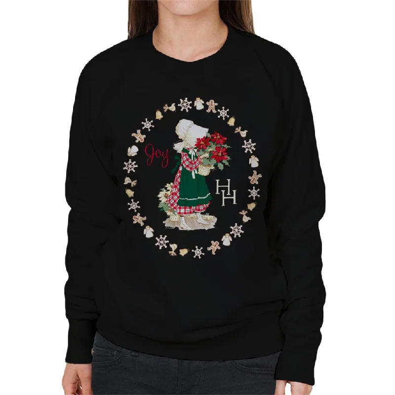 Holly Hobbie Christmas Joy Women's Sweatshirt Hoodie with Gradient Ombre Colorful