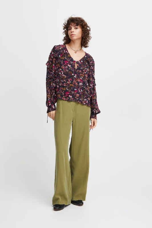 Atelier Reve Hanna Blouse-Multiflower-20119465 Semi-Sheer Blouse