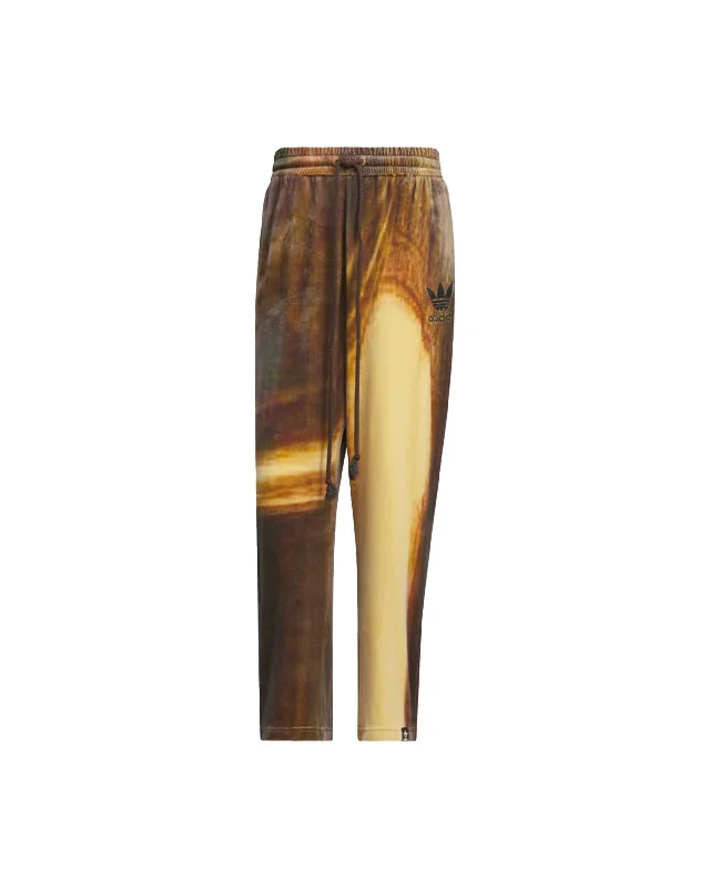Song for the Mute ADI004 AOP Velvet Pant - Brown Trendy Velvet Pants