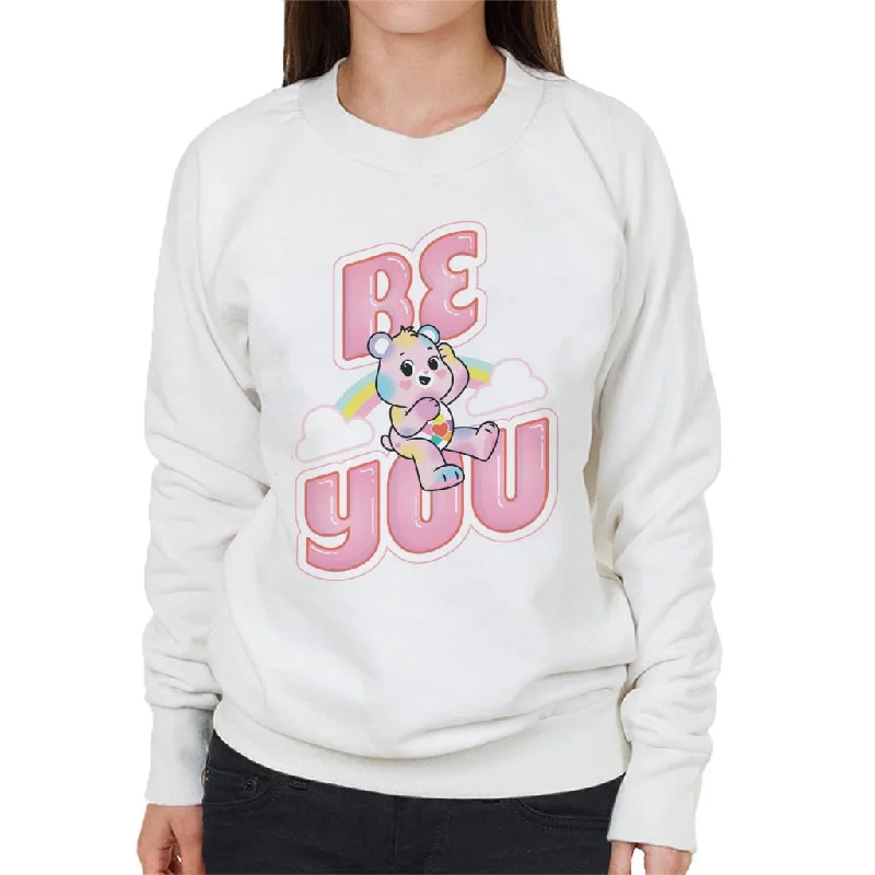 Care Bears Unlock The Magic Be You Women's Sweatshirt Hoodie with Batwing Sleeves Loose Dramatic