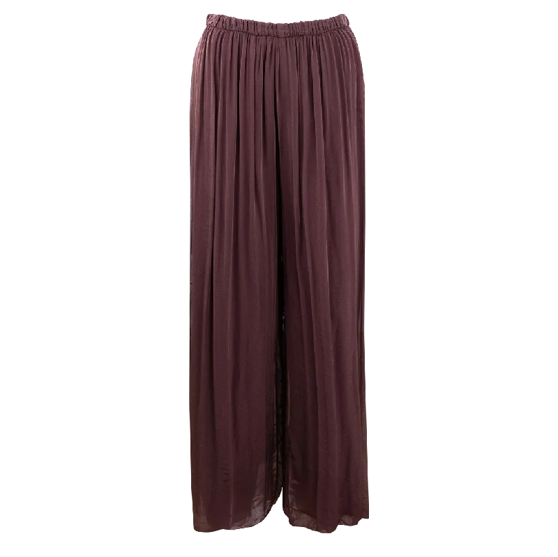 Collegiate Outfitters Maroon Flowy Lined Pants Comfortable Denim Leggings