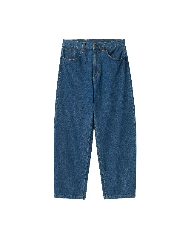 Brandon Pant - Blue Stone Washed Chic Checkered Pants