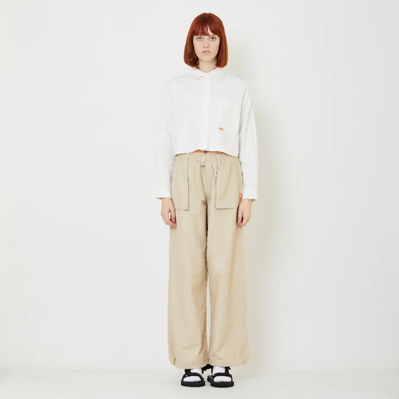 Women Cargo Pants - Light Khaki - SW2408120A Classic Bootcut Trousers