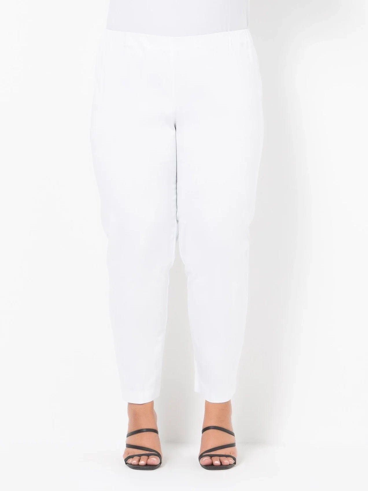 1053 Sateen Stretch 7/8 Pant Trendy Wide-Leg Pants