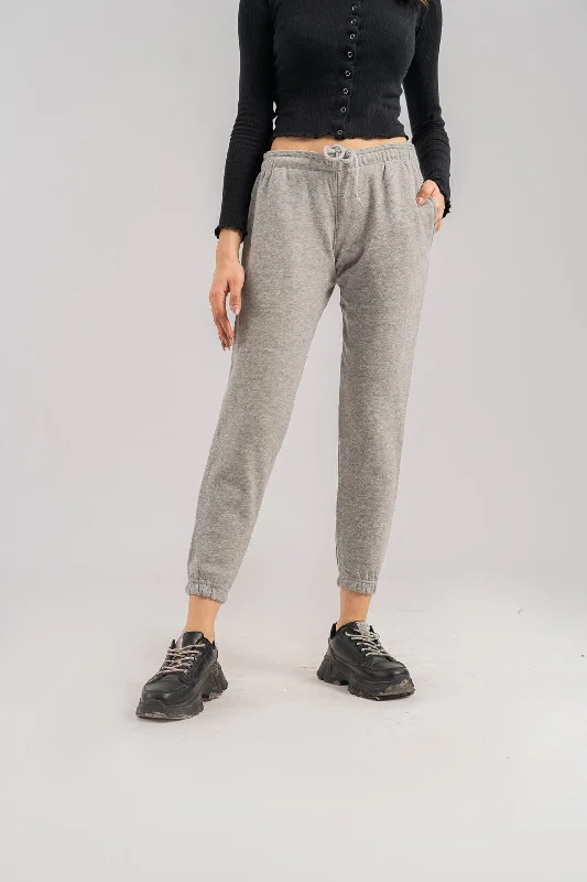 Sinsay Women's Fleece Jogger Pants Chic Capri Pants