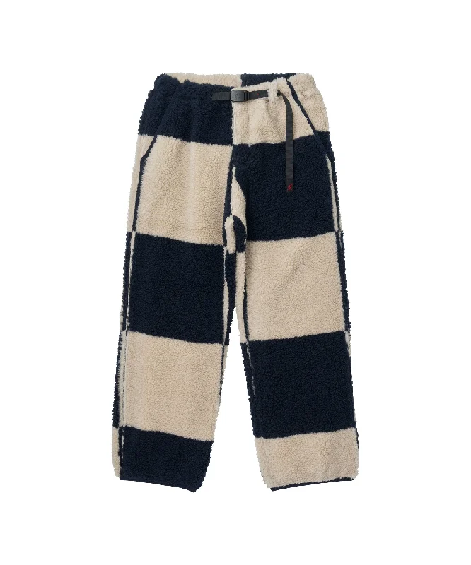 Gramicci Checkered Sherpa Pant Comfortable Fleece Pants