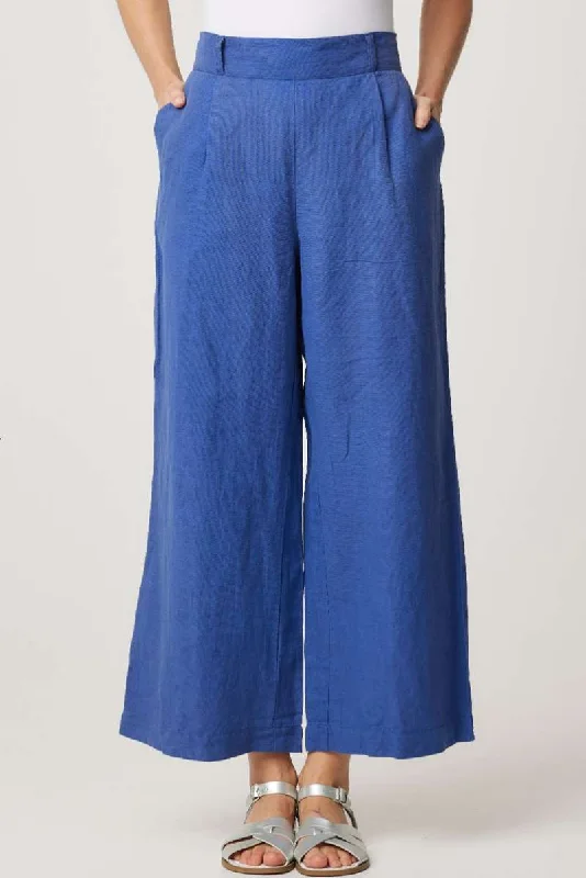 Hayley Pant in Dark Blue 49009L by Cake Clothing Classic Straight-Leg Pants