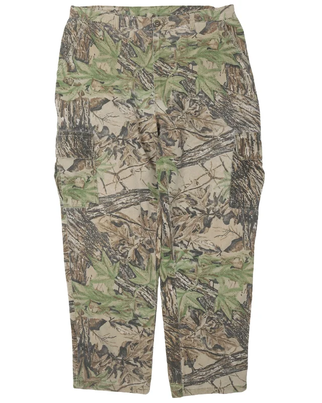 RealTree Camouflage Cargo Pants Trendy High-Waist Trousers