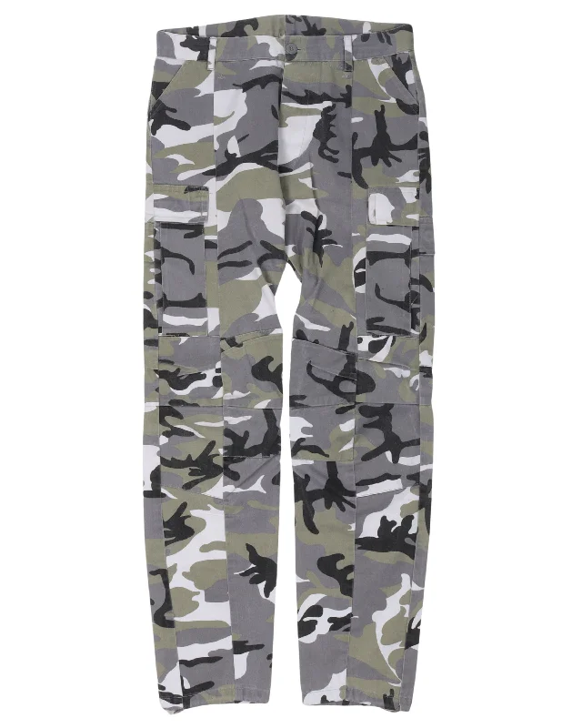 FW17 Camouflage Cargo Pants Chic Capri Pants