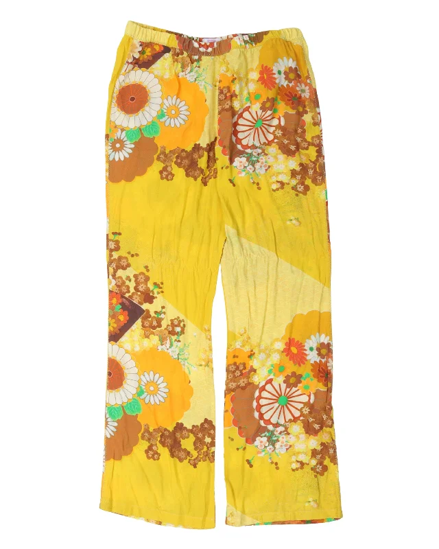 Floral Pants Classic Straight Pants