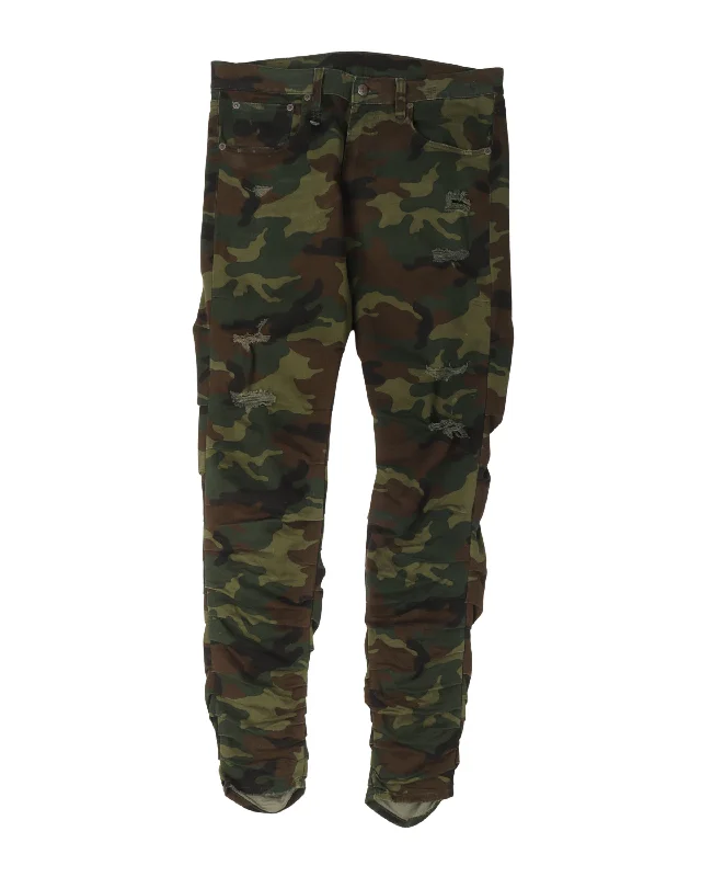 Camouflage Skywalker Pants Formal Slim Pants