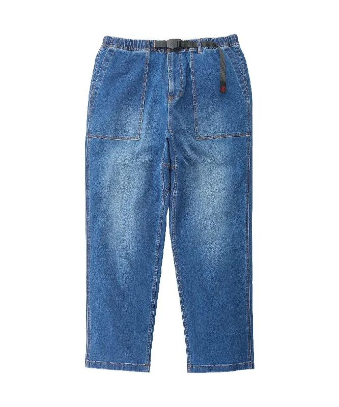 Gramicci Stretch Denim Loose Tapered Ridge Pant Classic Pleated Pants