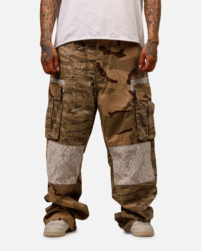 MNML Ultra Baggy Camo Ripstop Cargo Pants Multi Classic Stretch Pants