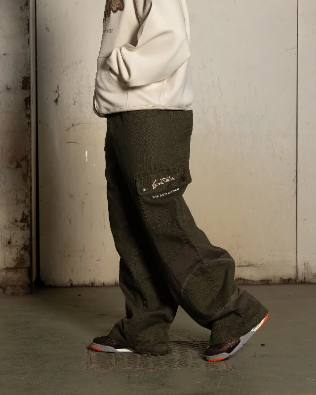 Loiter X The Anti Order Flow Cargo Pants Khaki Comfortable Maternity Pants