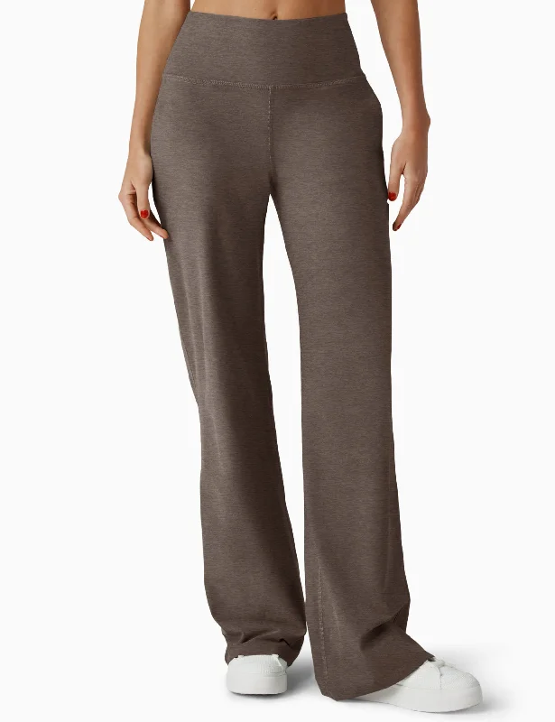 Spacedye Laid Back Wide Leg Pant - Soft Umber Heather Trendy Velvet Pants