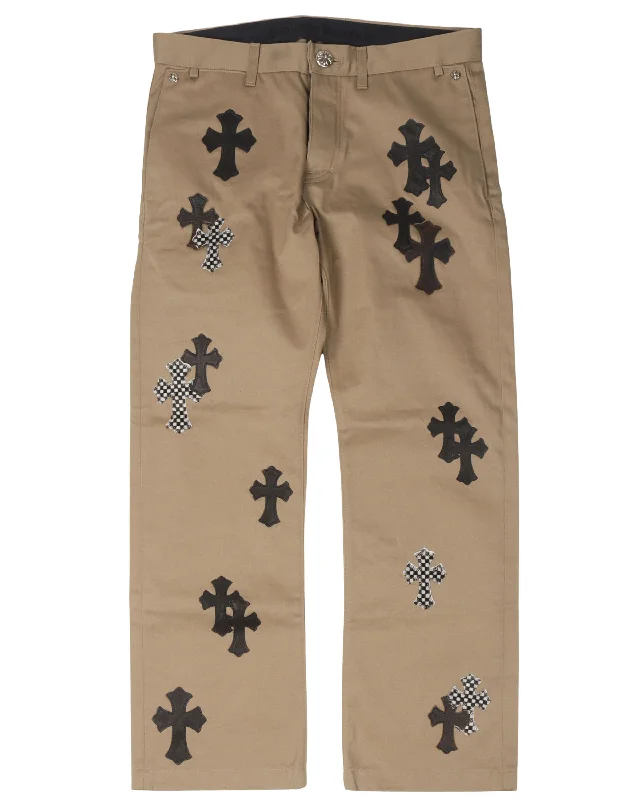 Cross Patch Chino Pants Wide-Legged Palazzos