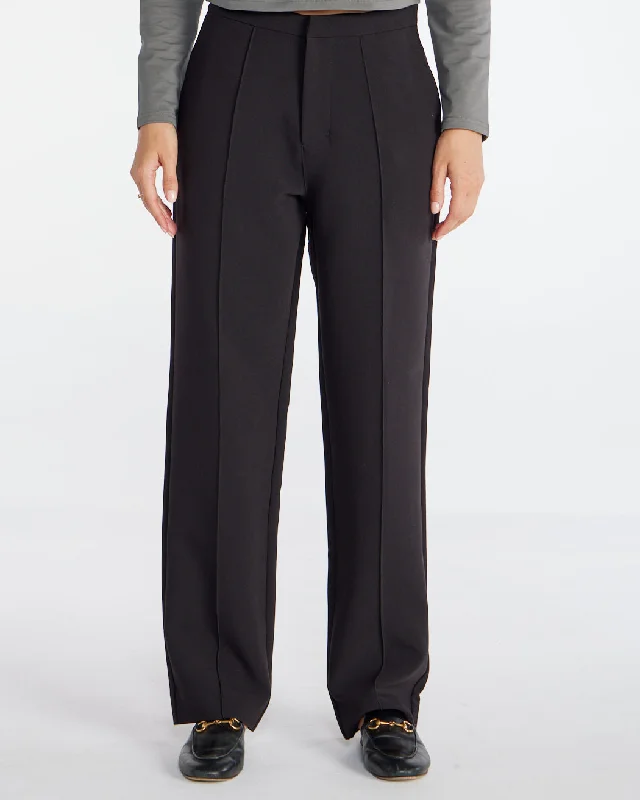 Midtown Straight Leg Pintuck Pant Casual Drawstring Pants