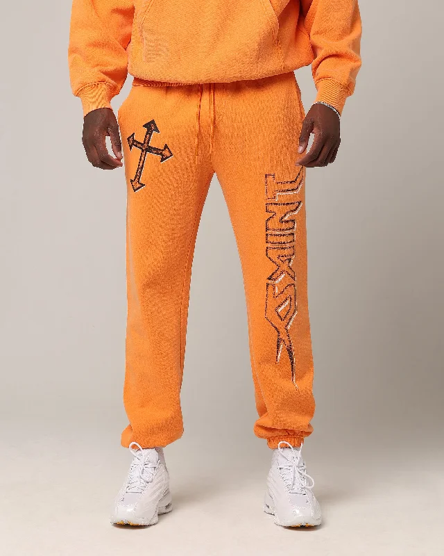 Saint Morta SSIX Sweat Pants Orange Cozy Lounge Pants