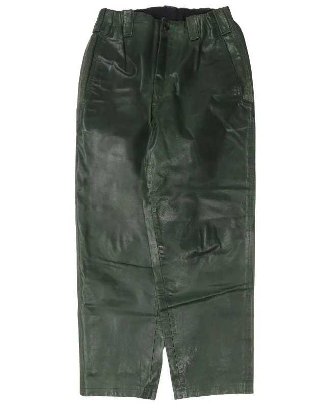 Y's Leather Pants Soft Stretch Pants