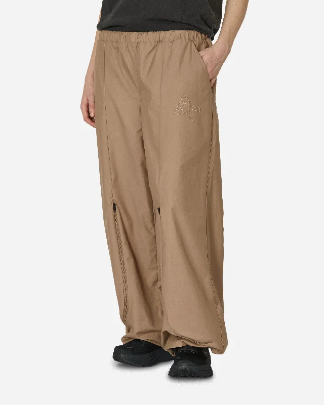 Organic Cotton Zip Cargo Pants Khaki Fashionable Sporty Pants