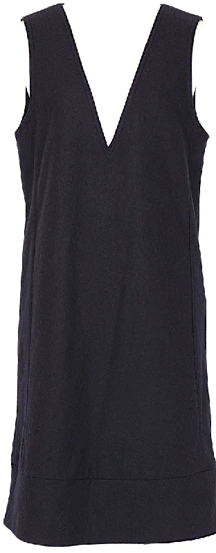 A/T(ATSURO TAYAMA)  JAPAN. LIMITED EDITION by ATSURO TAYAMA  Navy V Neck Dress