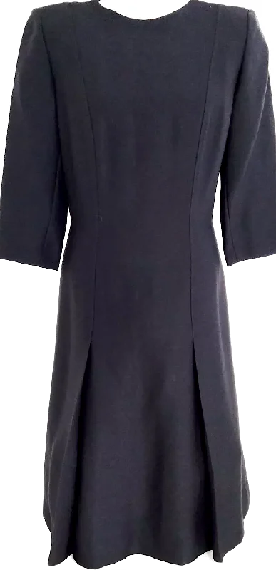 GIVENCHY PARIS. Black Triacetate, Rayon, Polyester Dress