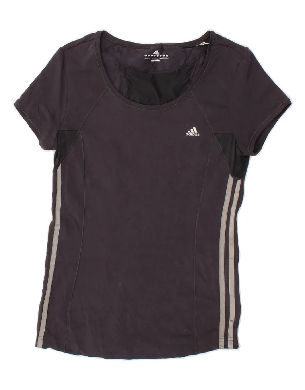 ADIDAS Womens Climacool T-Shirt Top UK 14 Medium Navy Blue Colourblock Embroidered Appliqued Beaded ADIDAS Womens Climacool T-Shirt Top UK 14 Medium Navy Blue Colourblock Embroidered Appliqued Beaded