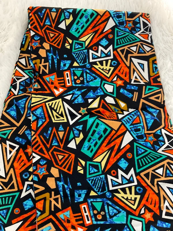 African fabric/Ankara fabric/ Danshiki/Danshiki fabric/African print/Ankara fabric for dress/ African textile for crafts/Orange African Fabric