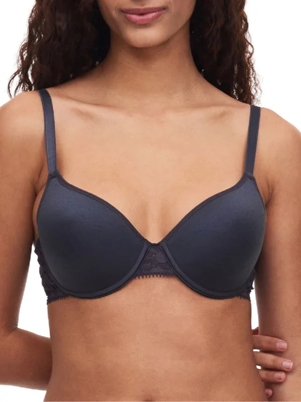 Day To Night T-Shirt Bra - Deep Grey Polka Dot Checkered Tartan