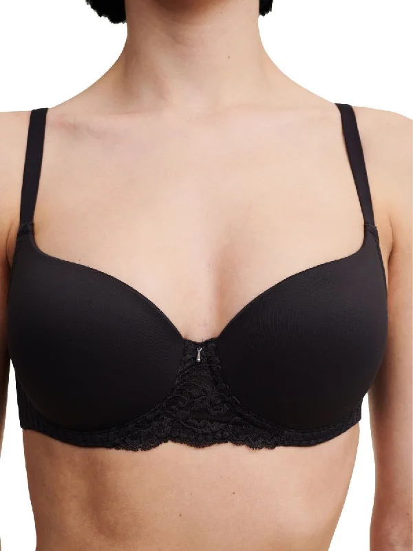 Easy Feel Marilyn Covering T-Shirt Bra - Black Mesh Blend Leather Blend Suede Blend