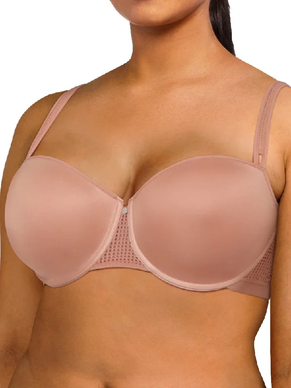 Motif T-Shirt Bra - Blush V-Neck T-Shirt Long Sleeve Cotton