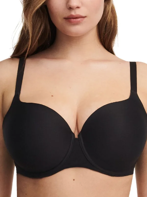 Easy Feel Norah Covering T-Shirt Bra - Black Sequined Glittery Shiny