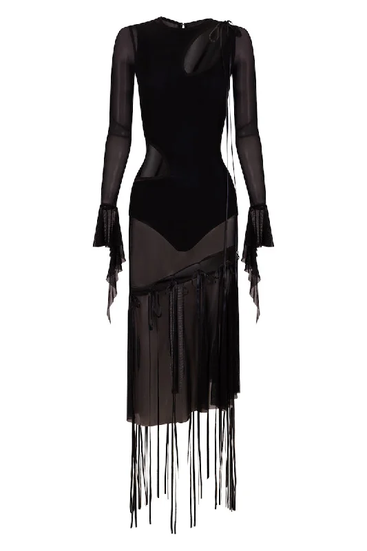 CUT-OUT LINGERIE DRESS