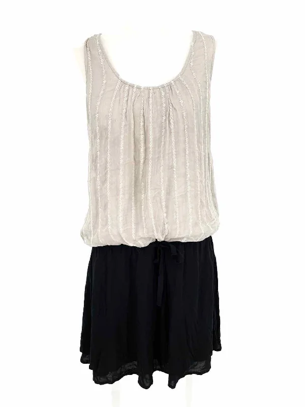 Ella Moss Women's Gray Tank Embroidered Size L Dress