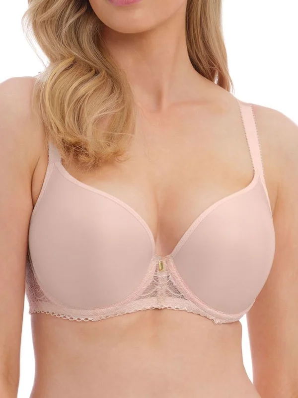 Ann-Marie T-Shirt Bra - Blush Lace Blend Ribbed Blend Corduroy Blend