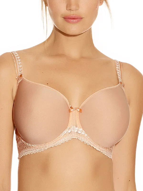 Rebecca Moulded T-Shirt Bra - Nude Welt Pockets Slit Pockets
