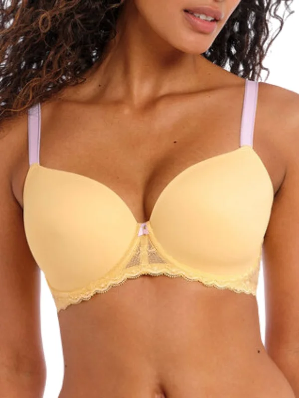Offbeat Moulded Demi T-Shirt Bra - Lemon Fizz Polka Dot Checkered Tartan
