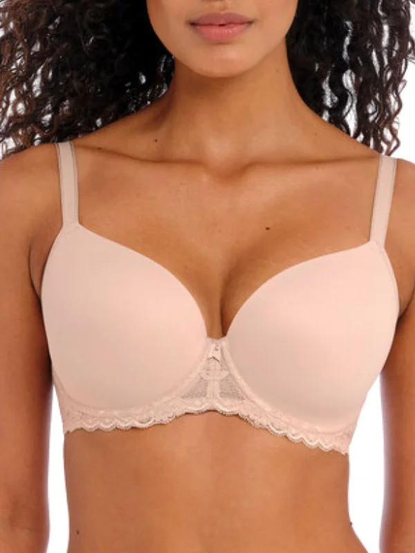 Offbeat Moulded Demi T-Shirt Bra - Natural Beige Boxy Fit Fitted Loose