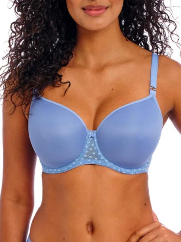 Starlight T-Shirt Bra - Cornflower Spandex Blend Rayon Blend Denim Blend