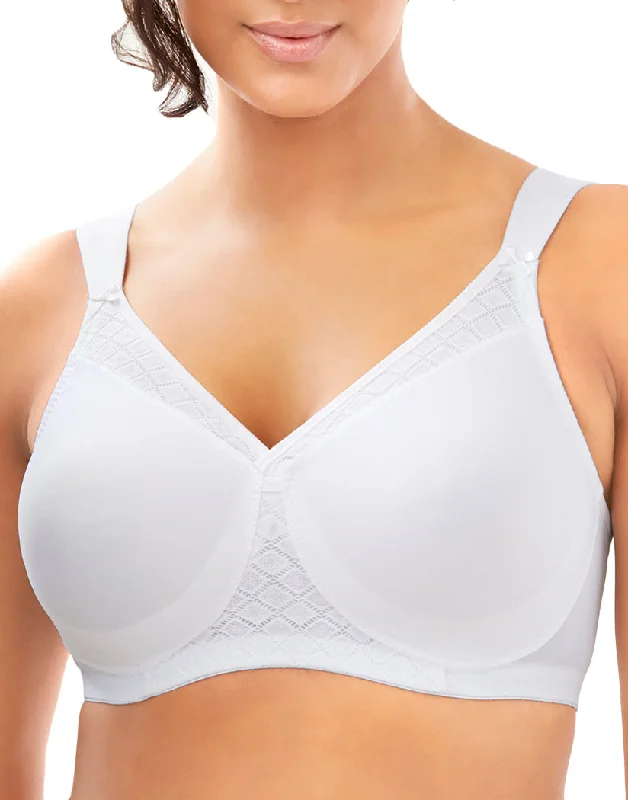 Glamorise Everyday Seamless Support T-Shirt Bra White 1080 Terry Blend Velvet Blend Canvas Blend Glamorise Everyday Seamless Support T-Shirt Bra White 1080 Terry Blend Velvet Blend Canvas Blend