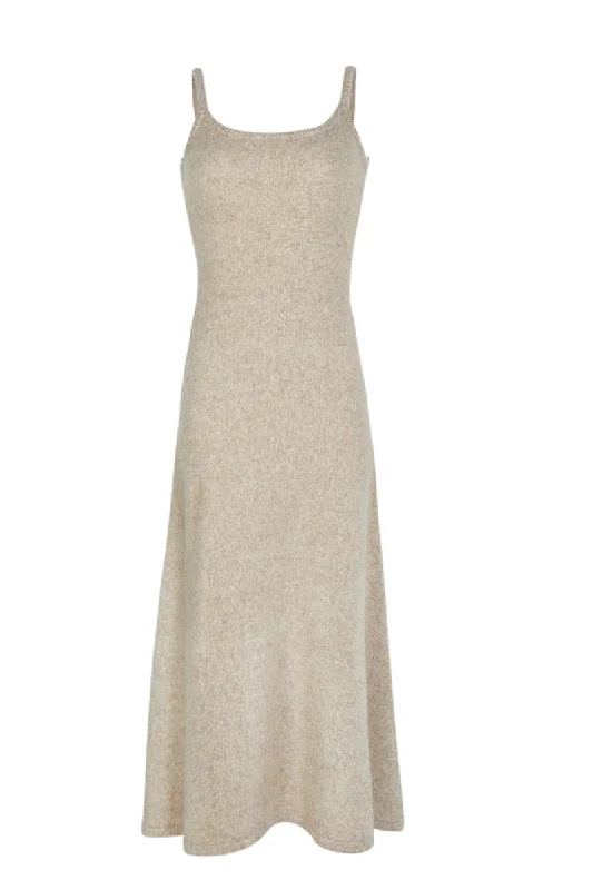 HEATHER SILK CASHMERE DRESS IN DUSK