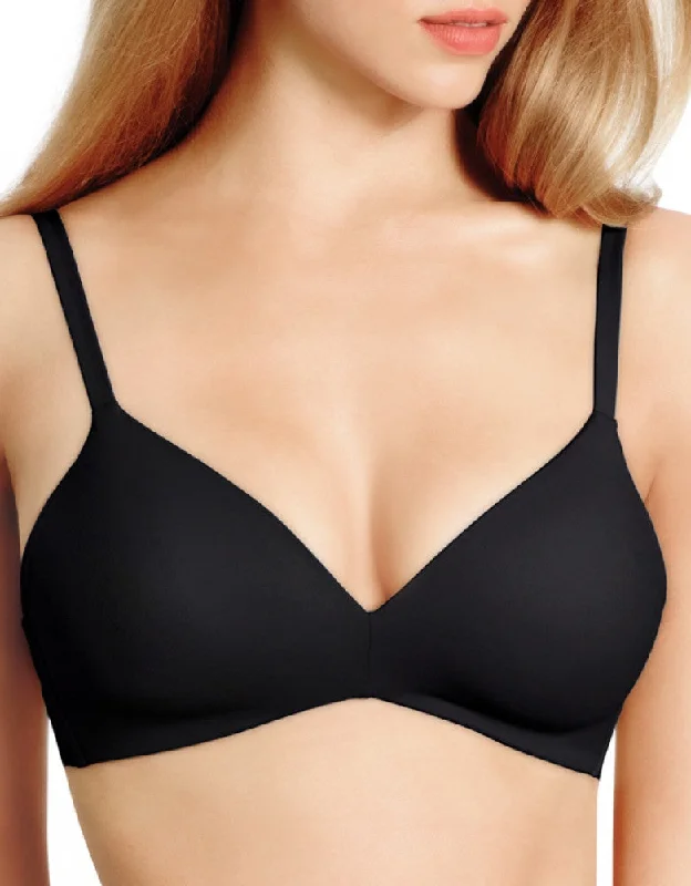 Wacoal How Perfect Wire Free T-Shirt Bra 852189 Fleece Nylon Spandex