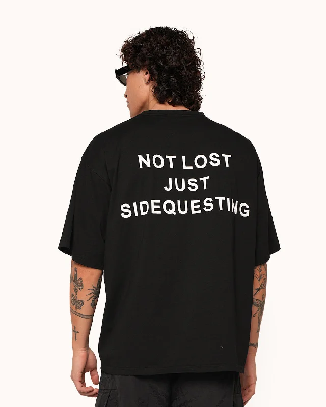 Just Sidequesting Tee Collared Crew Neck Turtle Neck