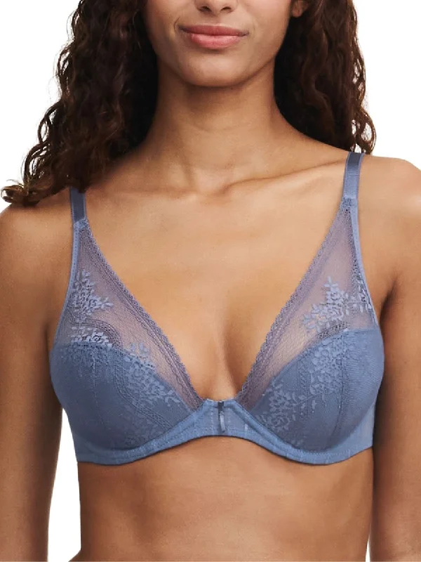 Maddie Plunge T-Shirt Bra - Storm Blue Casual Formal Business