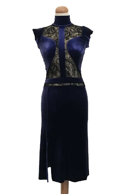 Electric blue velvet