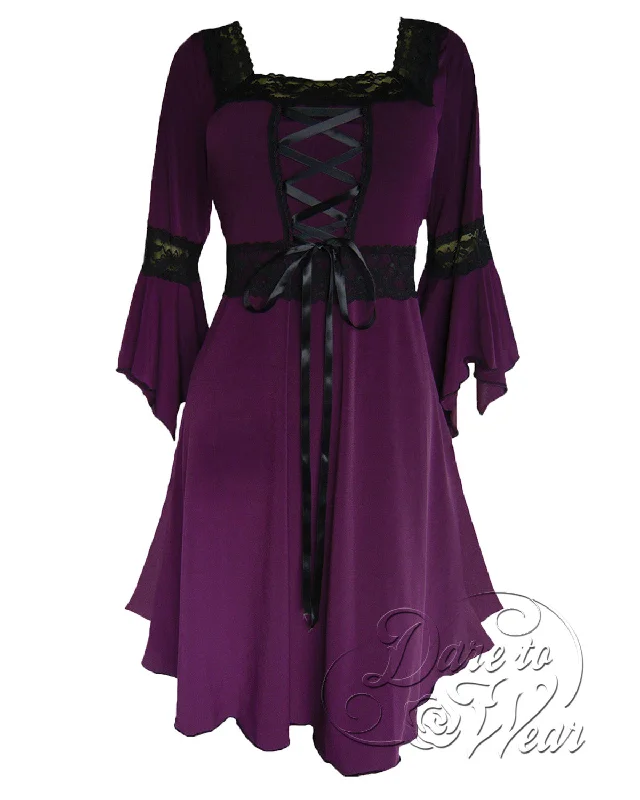 Renaissance Dress in Plum