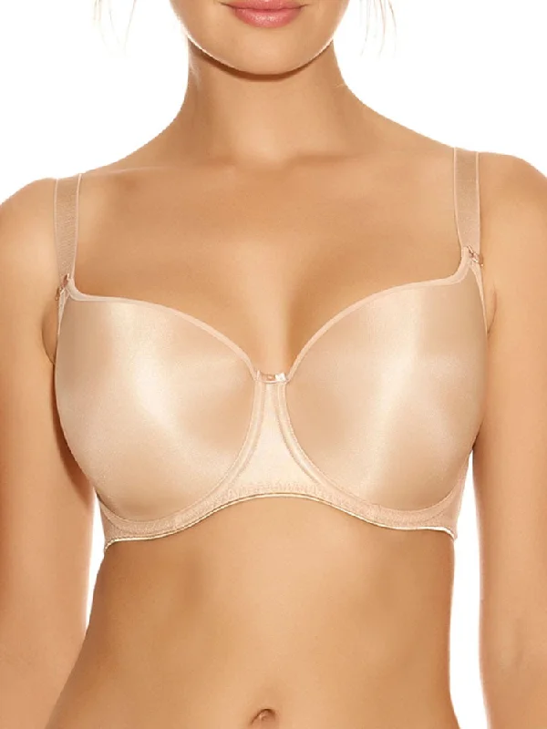 Smoothing Moulded T-Shirt Bra - Nude Rayon Fabric Velvet Fabric Corduroy Fabric