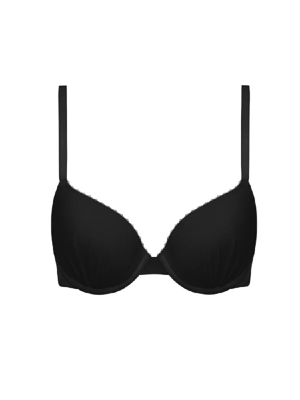 Ultimate T-Shirt Bra - Black Chenille Blend Fleece Blend Nylon Blend