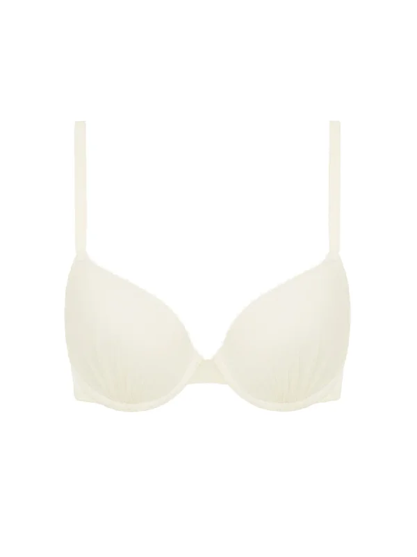 Ultimate T-Shirt Bra - Ivory Collared T-Shirt Boat Neck A-Line