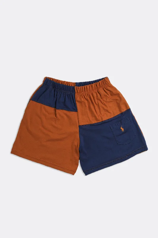 Unisex Rework Patchwork Tee Shorts - M Zippered Buttoned Snapped